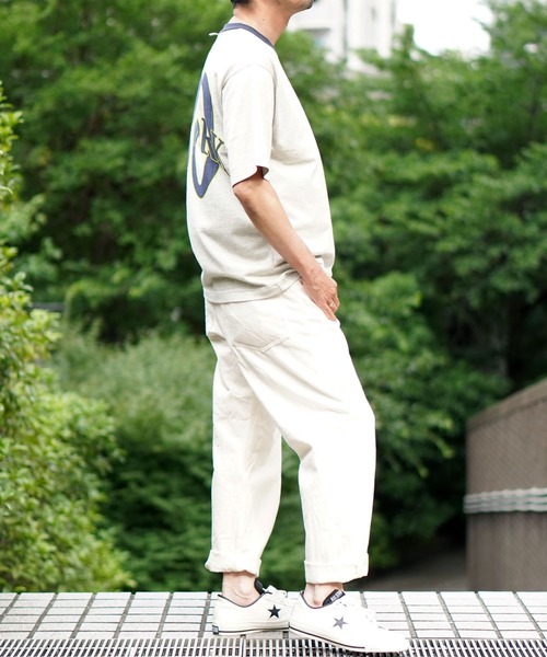 BROOKLYN OVERALL（ブルックリンオーバーオール）の「メランジリンガーＴシャツ（Tシャツ/カットソー・メンズ・ベージュ/グレー・LARGE/MEDIUM/SMALL）」の11枚目の写真