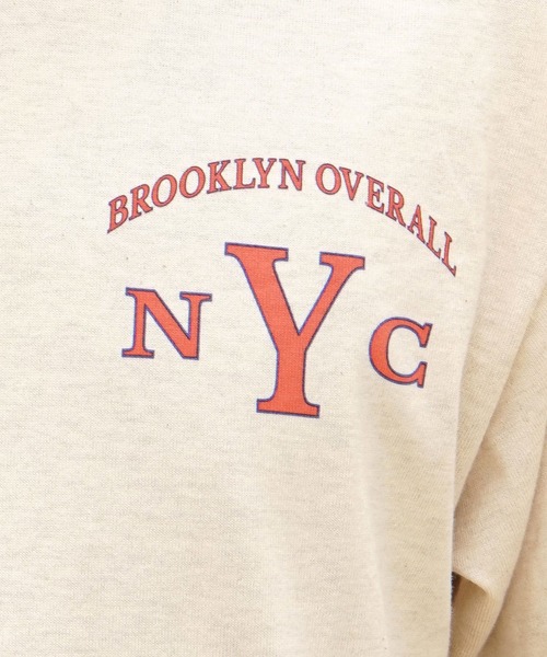 BROOKLYN OVERALL（ブルックリンオーバーオール）の「メランジリンガーＴシャツ（Tシャツ/カットソー・メンズ・ベージュ/グレー・LARGE/MEDIUM/SMALL）」の20枚目の写真