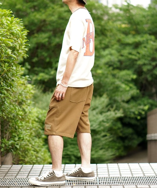 BROOKLYN OVERALL（ブルックリンオーバーオール）の「メランジリンガーＴシャツ（Tシャツ/カットソー・メンズ・ベージュ/グレー・LARGE/MEDIUM/SMALL）」の22枚目の写真