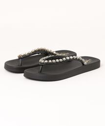 ビジュー付きトングサンダル/PLAYA ARUBA BR-WS