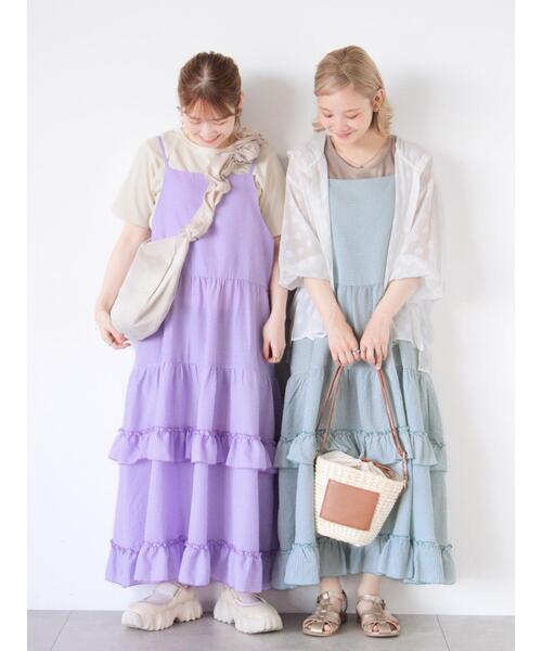 ehka sopo（エヘカソポ）の「◎ティアードフリルキャミワンピース