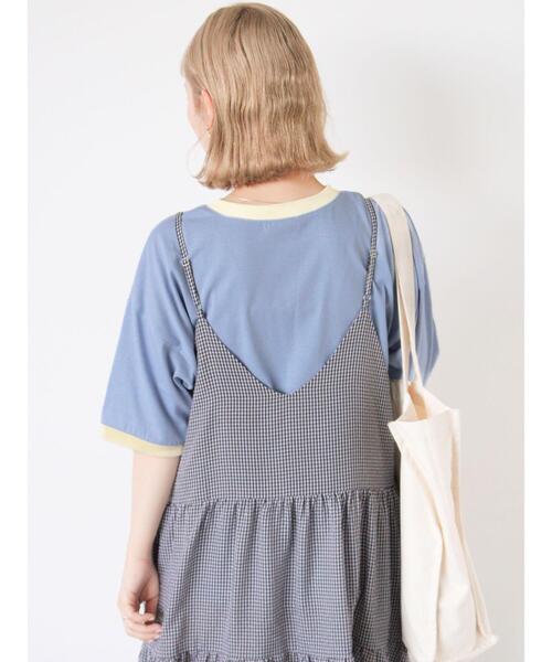 ehka sopo（エヘカソポ）の「◎ティアードフリルキャミワンピース（ワンピース・レディース・ミント/パープル/ブラック・F）」の12枚目の写真