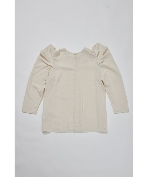 &. NOSTALGIA(アンドドットノスタルジア)の「3Dドットタックスリーブブラウス(シャツ/ブラウス・レディース・ブラック/アイボリー・M)」の18枚目の写真
