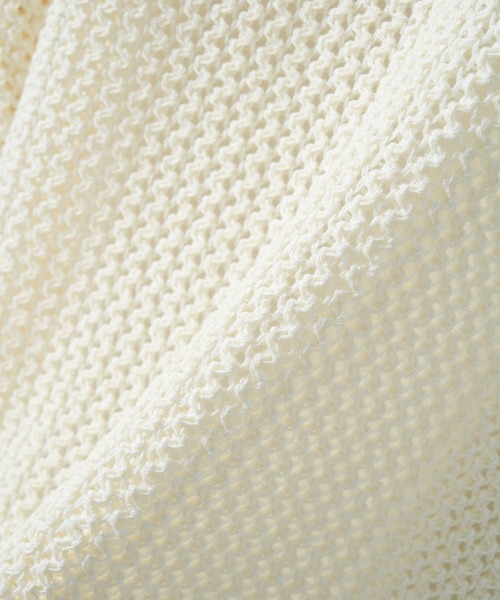 DISCOVERED（ディスカバード）の「SHELL STITCH MESH KNIT SHIRTS（シャツ/ブラウス・メンズ・ブラック/オフホワイト・1/3）」の6枚目の写真
