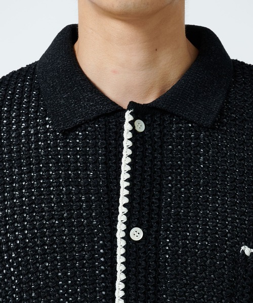 DISCOVERED（ディスカバード）の「SHELL STITCH MESH KNIT SHIRTS（シャツ/ブラウス・メンズ・ブラック/オフホワイト・1/3）」の17枚目の写真