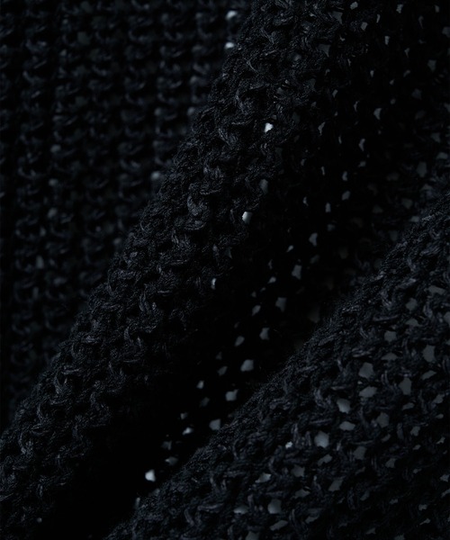 DISCOVERED（ディスカバード）の「SHELL STITCH MESH KNIT SHIRTS（シャツ/ブラウス・メンズ・ブラック/オフホワイト・1/3）」の11枚目の写真