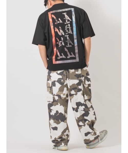 RE730（アールイーセブンサーティー）の「RE730 ロゴ刺繍半袖BIGシルエットTシャツ（Tシャツ/カットソー・メンズ・イエロー/ターコイズブルー/ブラック/オフホワイト・LARGE/MEDIUM）」の14枚目の写真