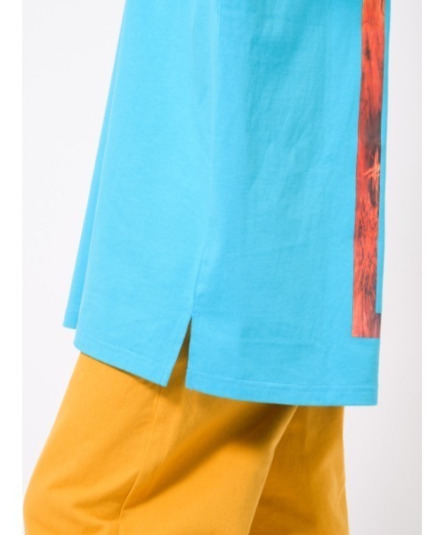 RE730（アールイーセブンサーティー）の「RE730 ロゴ刺繍半袖BIGシルエットTシャツ（Tシャツ/カットソー・メンズ・イエロー/ターコイズブルー/ブラック/オフホワイト・LARGE/MEDIUM）」の11枚目の写真