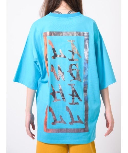 RE730（アールイーセブンサーティー）の「RE730 ロゴ刺繍半袖BIGシルエットTシャツ（Tシャツ/カットソー・メンズ・イエロー/ターコイズブルー/ブラック/オフホワイト・LARGE/MEDIUM）」の18枚目の写真