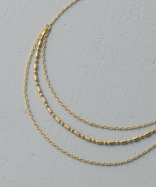 and cloud（アンドクラウド）の「Layered Chain Anklet（アンクレット・レディース・イエローゴールド/ブラック/シルバー・FREE）」の4枚目の写真