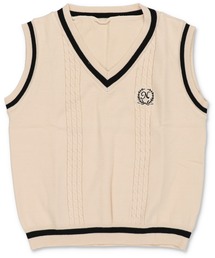 SPINNS | ワンポイント刺繍チルデンベストニット(ベスト)