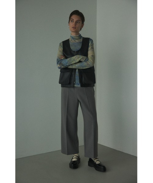 BLACK BY MOUSSY(ブラックバイマウジー)の「art pattern highneck tops(アートパターンハイネックトップス)(Tシャツ/カットソー・レディース・イエロー系その他/ブルー系その他・FREE)」の8枚目の写真