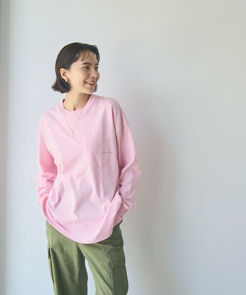 セール】ポケット刺繍ロングスリーブTシャツ（Tシャツ