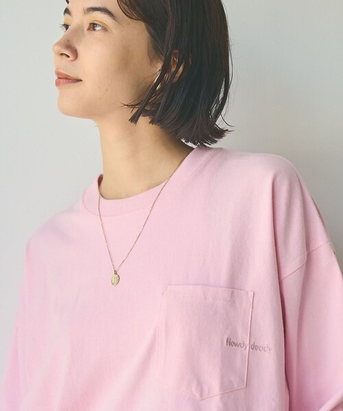 coen(コーエン)の「ポケット刺繍ロングスリーブTシャツ(Tシャツ/カットソー・レディース・オフホワイト/ライトピンク/ライラック/ダークグレー・M/L)」の20枚目の写真