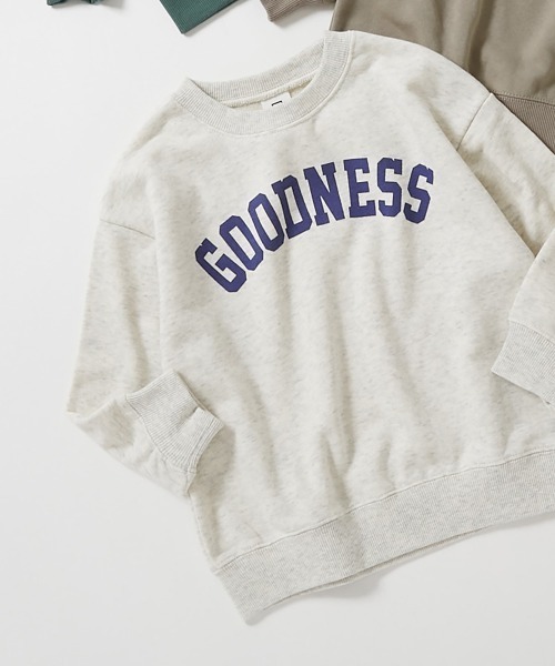 devirock（デビロック）の「デビラボ BOXシルエット プリント トレーナー（スウェット・キッズ・ブラック系その他/オレンジ系その他/パープル系その他3/ベージュ系その他/ベージュ系その他2/パープル系その他/パープル系その他2/ブルー系その他/グリーン系その他/グレー系その他2/グレー系その他/ブルー系その他2/ブラック系その他2/グレー系その他3・90cm/100cm/110cm/120cm/130cm/140cm/150cm/160cm）」の7枚目の写真