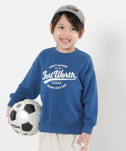 devirock（デビロック）の「デビラボ BOXシルエット プリント トレーナー（スウェット・キッズ・ブラック系その他/オレンジ系その他/パープル系その他3/ベージュ系その他/ベージュ系その他2/パープル系その他/パープル系その他2/ブルー系その他/グリーン系その他/グレー系その他2/グレー系その他/ブルー系その他2/ブラック系その他2/グレー系その他3・90cm/100cm/110cm/120cm/130cm/140cm/150cm/160cm）」の10枚目の写真