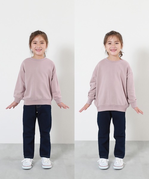 devirock（デビロック）の「デビラボ BOXシルエット プリント トレーナー（スウェット・キッズ・ブラック系その他/オレンジ系その他/パープル系その他3/ベージュ系その他/ベージュ系その他2/パープル系その他/パープル系その他2/ブルー系その他/グリーン系その他/グレー系その他2/グレー系その他/ブルー系その他2/ブラック系その他2/グレー系その他3・90cm/100cm/110cm/120cm/130cm/140cm/150cm/160cm）」の19枚目の写真