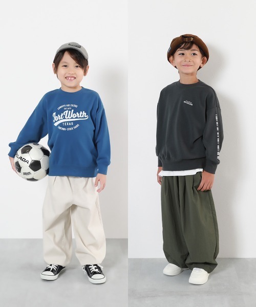 devirock（デビロック）の「デビラボ BOXシルエット プリント トレーナー（スウェット・キッズ・ブラック系その他/オレンジ系その他/パープル系その他3/ベージュ系その他/ベージュ系その他2/パープル系その他/パープル系その他2/ブルー系その他/グリーン系その他/グレー系その他2/グレー系その他/ブルー系その他2/ブラック系その他2/グレー系その他3・90cm/100cm/110cm/120cm/130cm/140cm/150cm/160cm）」の20枚目の写真