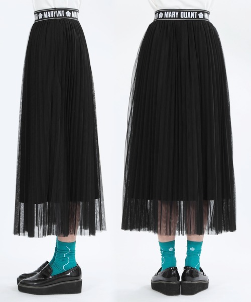 MARY QUANT（マリークワント）の「ロゴテープチュールプリーツ