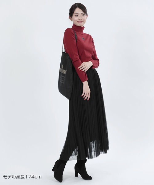 MARY QUANT（マリークワント）の「ロゴテープチュールプリーツ
