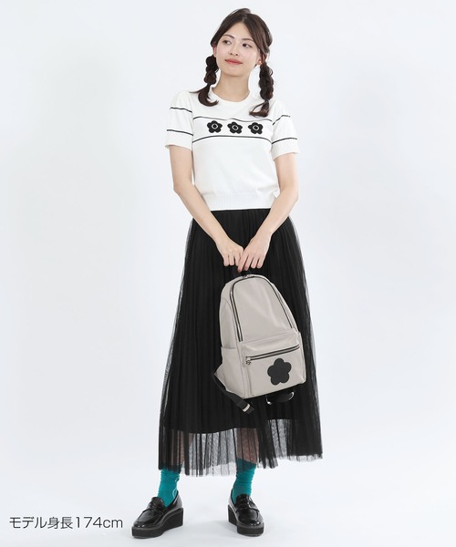 MARY QUANT（マリークワント）の「ロゴテープチュールプリーツ