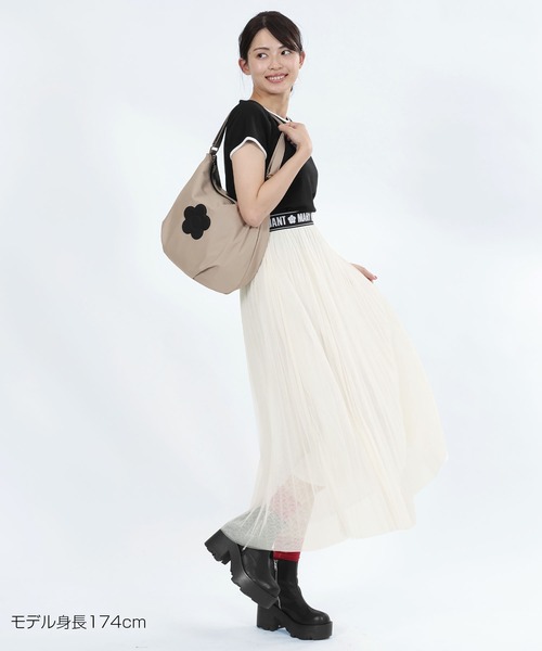 MARY QUANT（マリークワント）の「ロゴテープチュールプリーツ