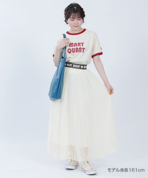 MARY QUANT（マリークワント）の「ロゴテープチュールプリーツ