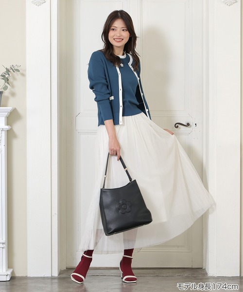 MARY QUANT（マリークワント）の「ロゴテープチュールプリーツ