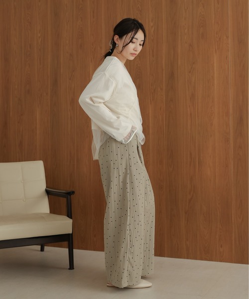 Bab(バブ)の「チュールレイヤードトップス(Tシャツ/カットソー・レディース・ホワイト系その他/杢グレー/グレー・FREE)」の5枚目の写真