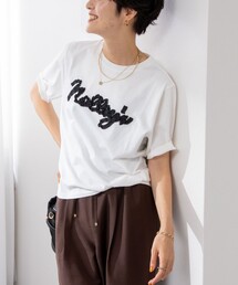 NOLLEY’S | ノーリーズ刺繍Tシャツ(Tシャツ/カットソー)