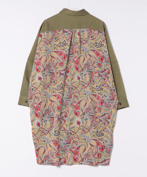 チチカカ（チチカカ）の「ドッキングシャツワンピース（シャツワンピース・レディース・カーキ/ベージュ・FREE）」の10枚目の写真