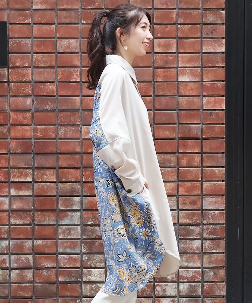 チチカカ（チチカカ）の「ドッキングシャツワンピース（シャツワンピース・レディース・カーキ/ベージュ・FREE）」の5枚目の写真