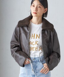 SHIPS | ボア カラー ブルゾン(ブルゾン)