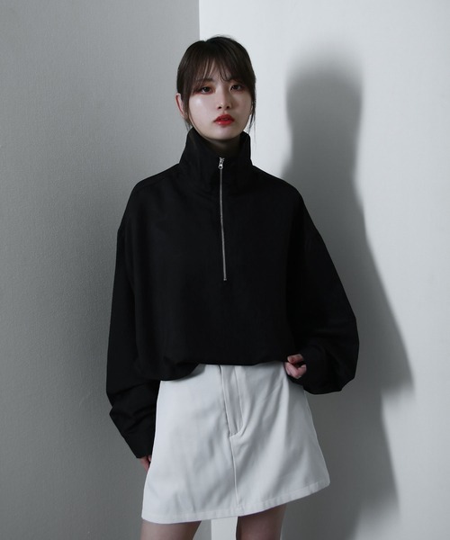 NILWAY(ニルウェイ)の「ハーフジップスタンドカラー 長袖 シャツ(シャツ/ブラウス・メンズ・ライトグレー/ホワイト/ブラック/チャコール・MEDIUM/LARGE)」の21枚目の写真