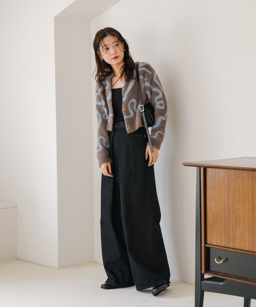 Kastane(カスタネ)の「【ZOZOTOWN限定】グラフィティニットカーディガン(ニット/セーター・レディース・グレー/イエロー・FREE)」の21枚目の写真