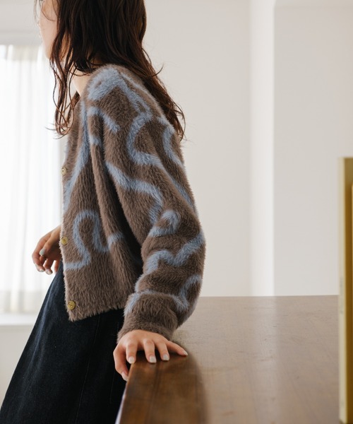 Kastane(カスタネ)の「【ZOZOTOWN限定】グラフィティニットカーディガン(ニット/セーター・レディース・グレー/イエロー・FREE)」の16枚目の写真