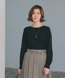 grove | 毛玉軽減ボートネックプルオーバー(ニット/セーター)