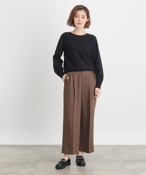 grove（グローブ）の「◆毛玉軽減ボートネックプルオーバー（ニット/セーター・レディース・ダークグレー/オフホワイト/ホワイト系5/ブラック/ライトブルー/ボルドー・02/03/01/04/05）」の19枚目の写真