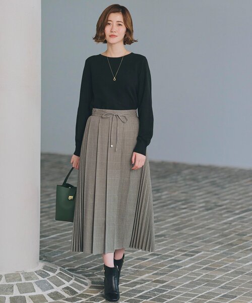 grove（グローブ）の「◆毛玉軽減ボートネックプルオーバー（ニット/セーター・レディース・ダークグレー/オフホワイト/ホワイト系5/ブラック/ライトブルー/ボルドー・02/03/01/04/05）」の20枚目の写真