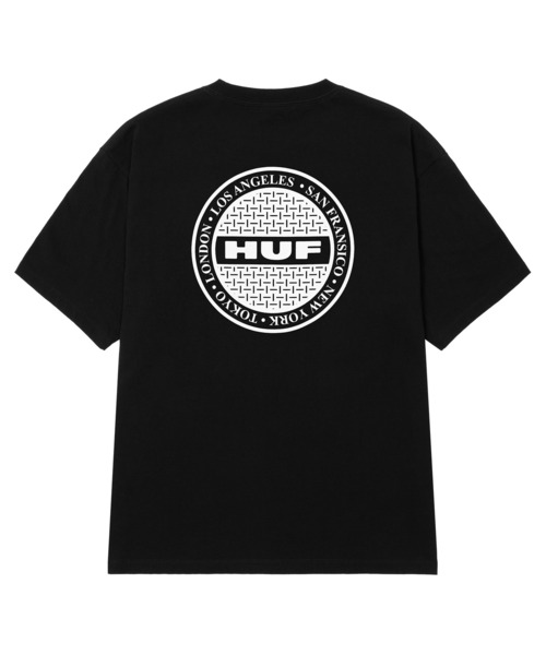 HUF(ハフ)の「MANHOLE TEE / HUF ハフ プリント Tシャツ 半袖(Tシャツ/カットソー・メンズ・ホワイト/ブラック・SMALL/MEDIUM/LARGE/X-LARGE/XX-LARGE)」の18枚目の写真