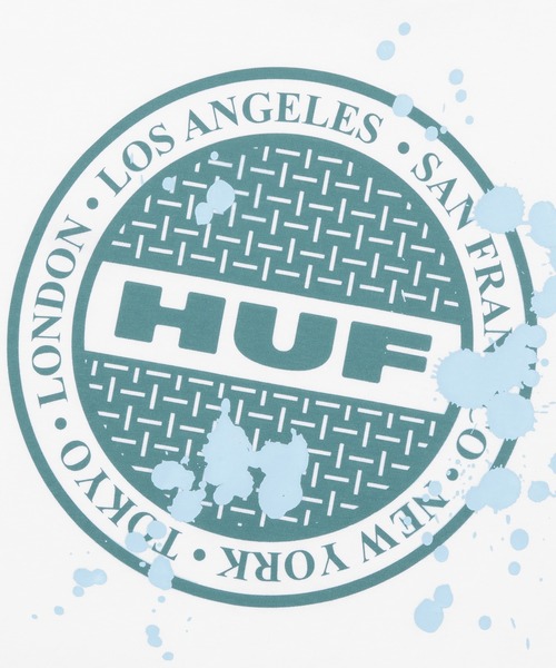HUF(ハフ)の「MANHOLE TEE / HUF ハフ プリント Tシャツ 半袖(Tシャツ/カットソー・メンズ・ホワイト/ブラック・SMALL/MEDIUM/LARGE/X-LARGE/XX-LARGE)」の22枚目の写真