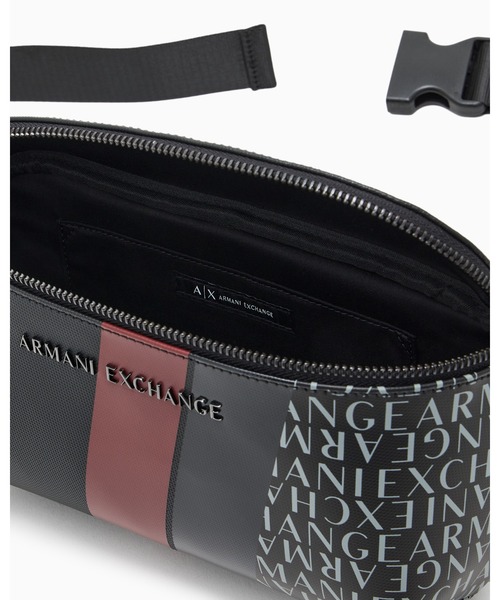 ARMANI EXCHANGE(アルマーニエクスチェンジ)の「【A|X アルマーニ エクスチェンジ】モノグラム×ストライプ ボディバッグ/ウエストポーチ(ボディバッグ/ウエストポーチ・メンズ・グリーン/ネイビー/レッド/ダークブルー・FREE)」の12枚目の写真