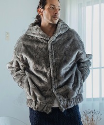 CAMBIO(JrI)mj10172- Oversized Hooded Fur Jacket t@[WPbg(̑AE^[)