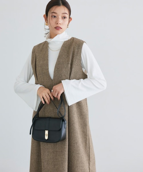 ebure⭐︎大人ジャンバースカート⭐︎38 セール】 【L】【ウォッシャブル】タンブラーツイルジャンパー