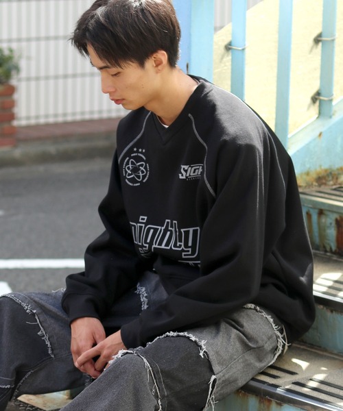 セール】ゲームシャツ風サッカーユニフォームデザイン裏起毛スウェット