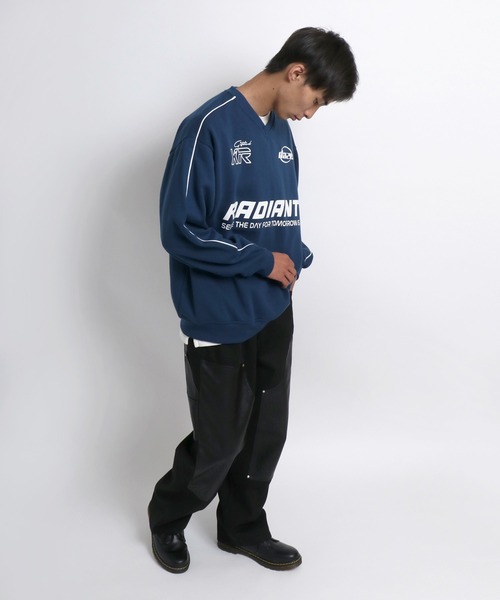 セール】ゲームシャツ風サッカーユニフォームデザイン裏起毛スウェット