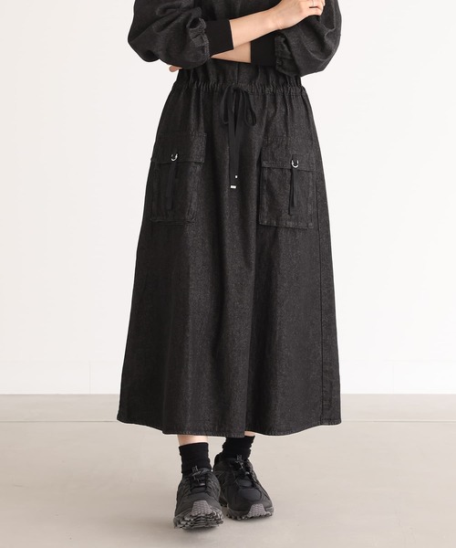 n'OrLABEL（ノアールレーベル）の「『ハーフジップデニムワンピース』（ワンピース・レディース・ブラック/インディゴブルー・1/2）」の17枚目の写真