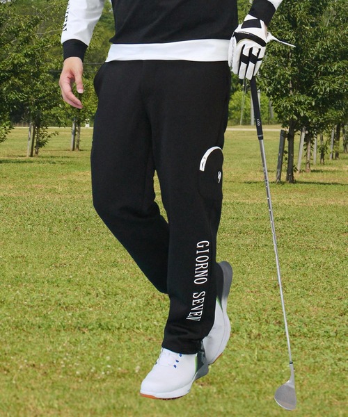 セール】ゴルフウェア ゴルフパンツ サークルポケット 裾2WAYジョガー