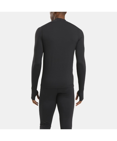 Reebok(リーボック)の「スピード ベースレイヤー LS-ファイア+ / SPEED BASELAYER LS FEAT. RBK-FIRE+(Tシャツ/カットソー・メンズ・ブラック・LARGE/MEDIUM/SMALL/XX-LARGE/XXX-LARGE/X-LARGE)」の2枚目の写真