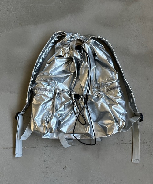 kutir（クティール）の「kutirlune／ポケットナップサック　バックパック（バックパック/リュック・レディース・ブラック/シルバー・FREE）」の10枚目の写真